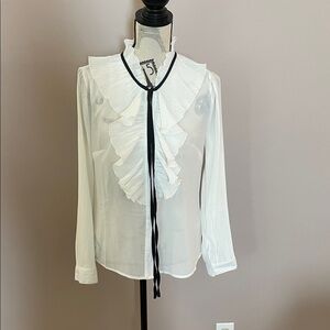 Joie Tuxedo-Style Blouse